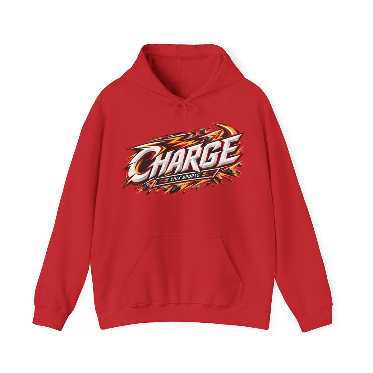Fanuza Kadirova Charge Unisex Power Hoodie in Red | Chix Sports