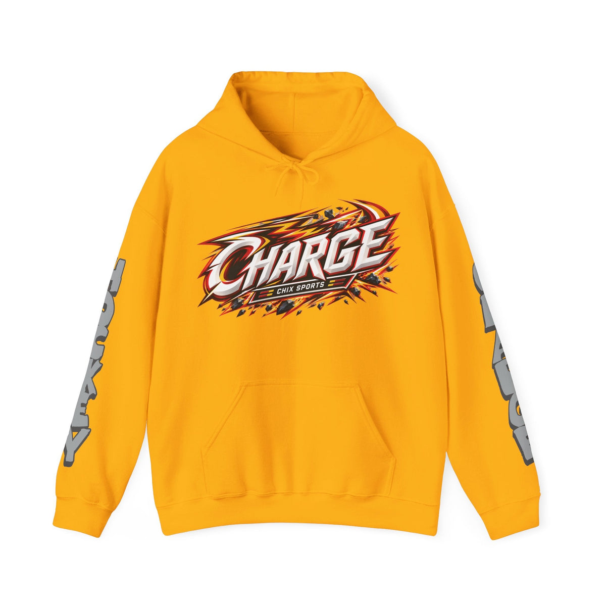 Fanuza Kadirova Charge Unisex Power Hoodie in Gold | Chix Sports