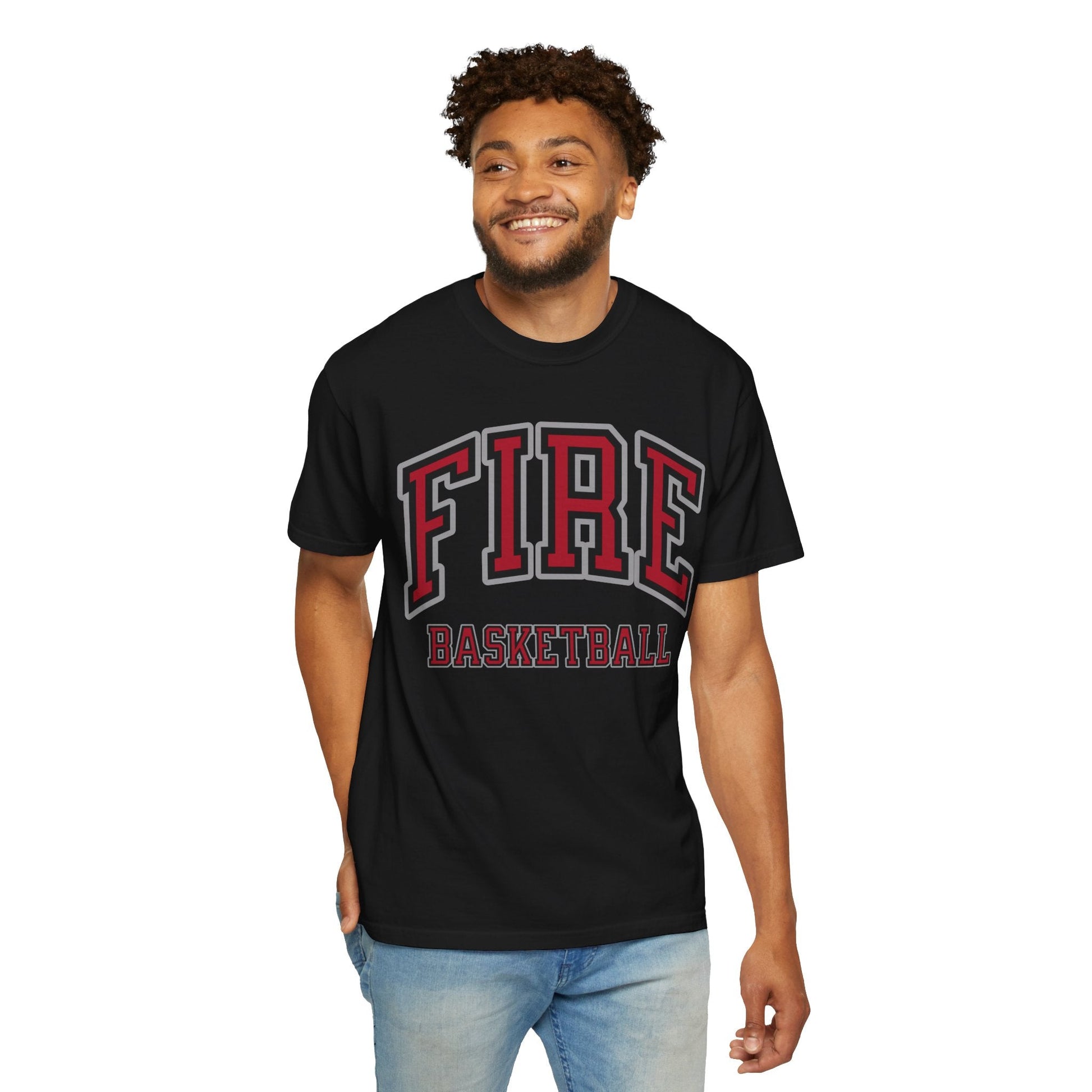 Fire Basketball Premium Unisex Shirt | Chix Sports