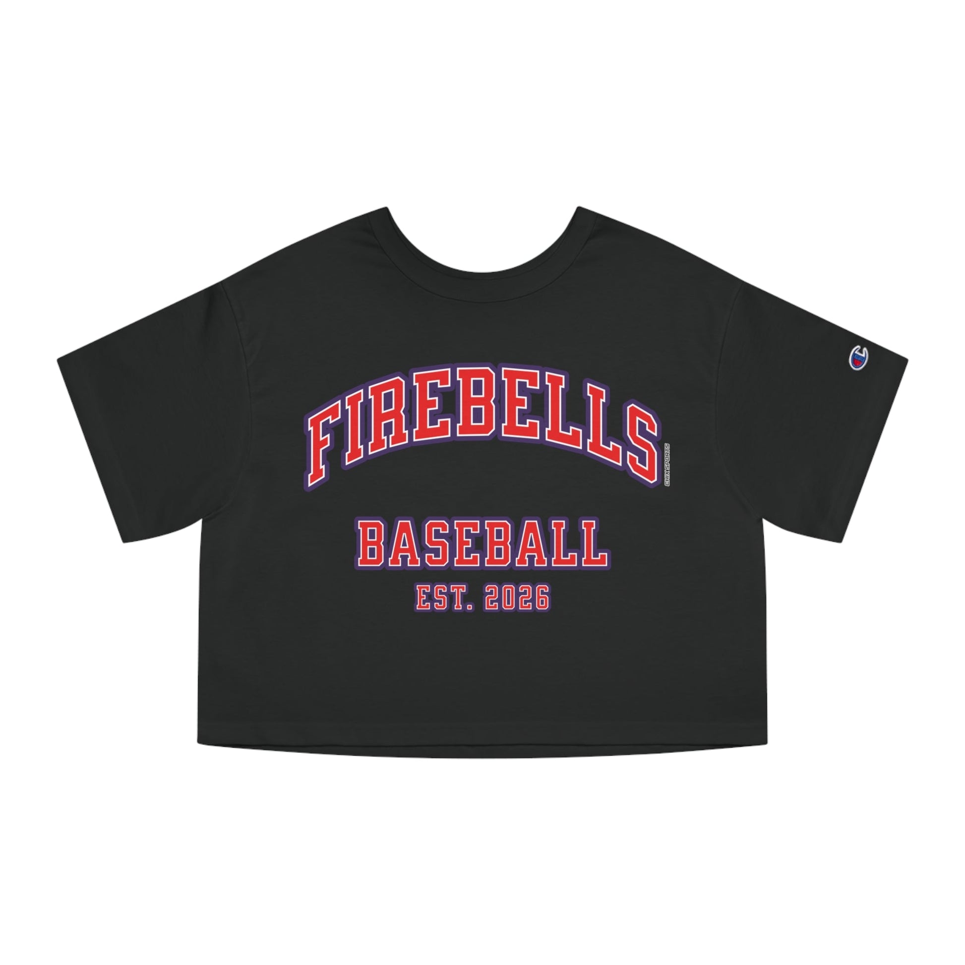 Firebells Baseball Crop Top | Chix Sports