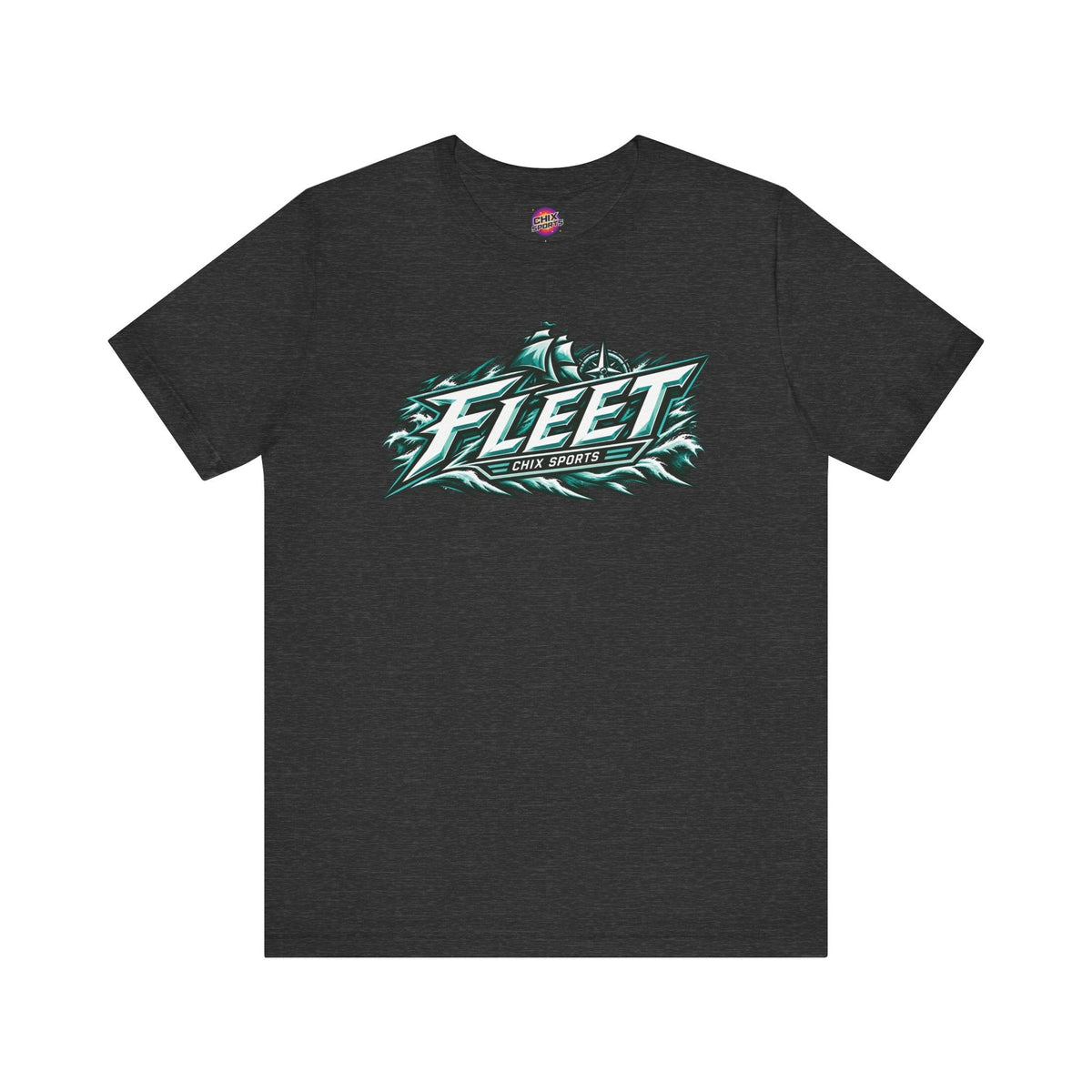 Fleet Hockey Unisex Soft Shirt in Dark Grey Heather | Chix Sports