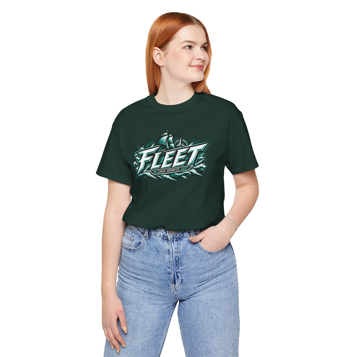 Fleet Hockey Unisex Soft Shirt in Dark Grey Heather | Chix Sports