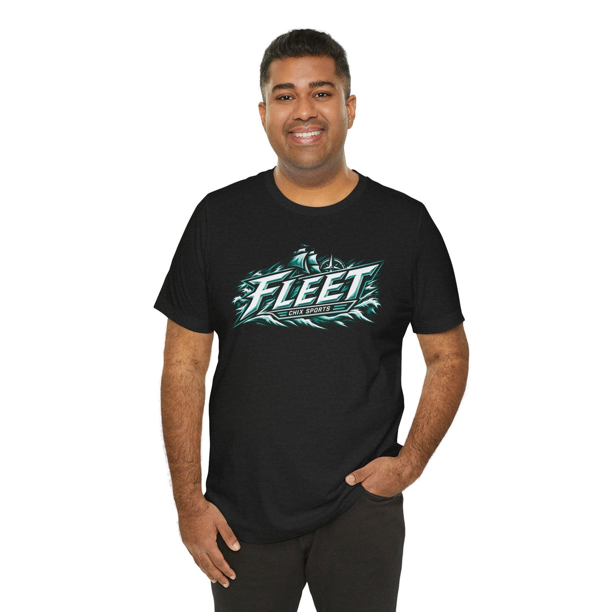 Fleet Hockey Unisex Soft Shirt in Dark Grey Heather | Chix Sports