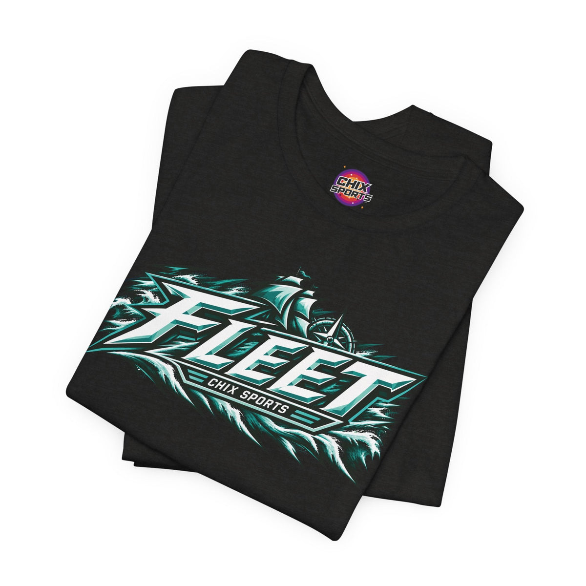 Fleet Hockey Unisex Soft Shirt in Black Heather | Chix Sports