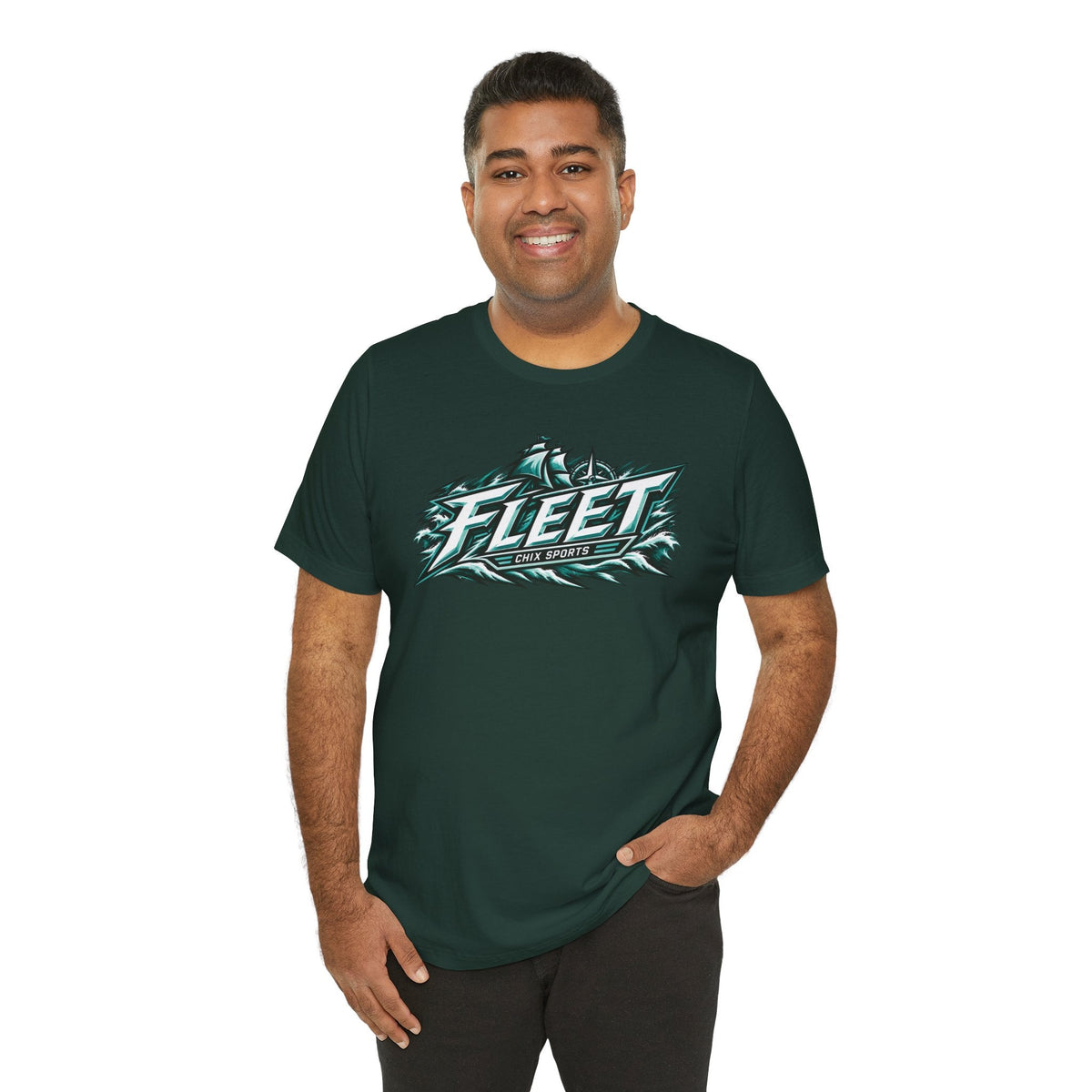 Fleet Hockey Unisex Soft Shirt in Dark Grey Heather | Chix Sports
