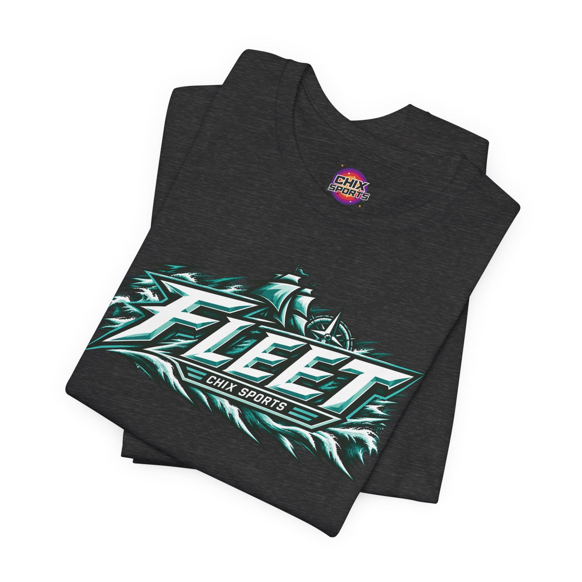 Fleet Hockey Unisex Soft Shirt in Dark Grey Heather | Chix Sports