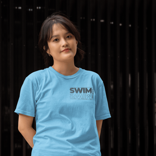 For the Swimmers and Swim Fans - "Swim" Oversized T-Shirt | Chix Sports