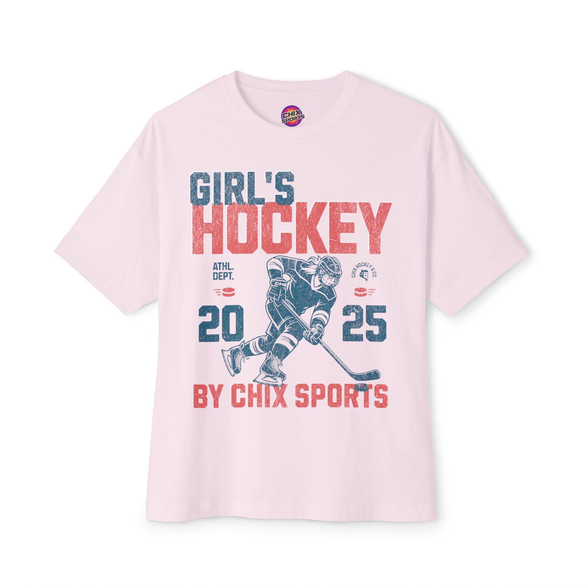 Girl's Hockey Boxy Shirt Vintage Style | Chix Sports