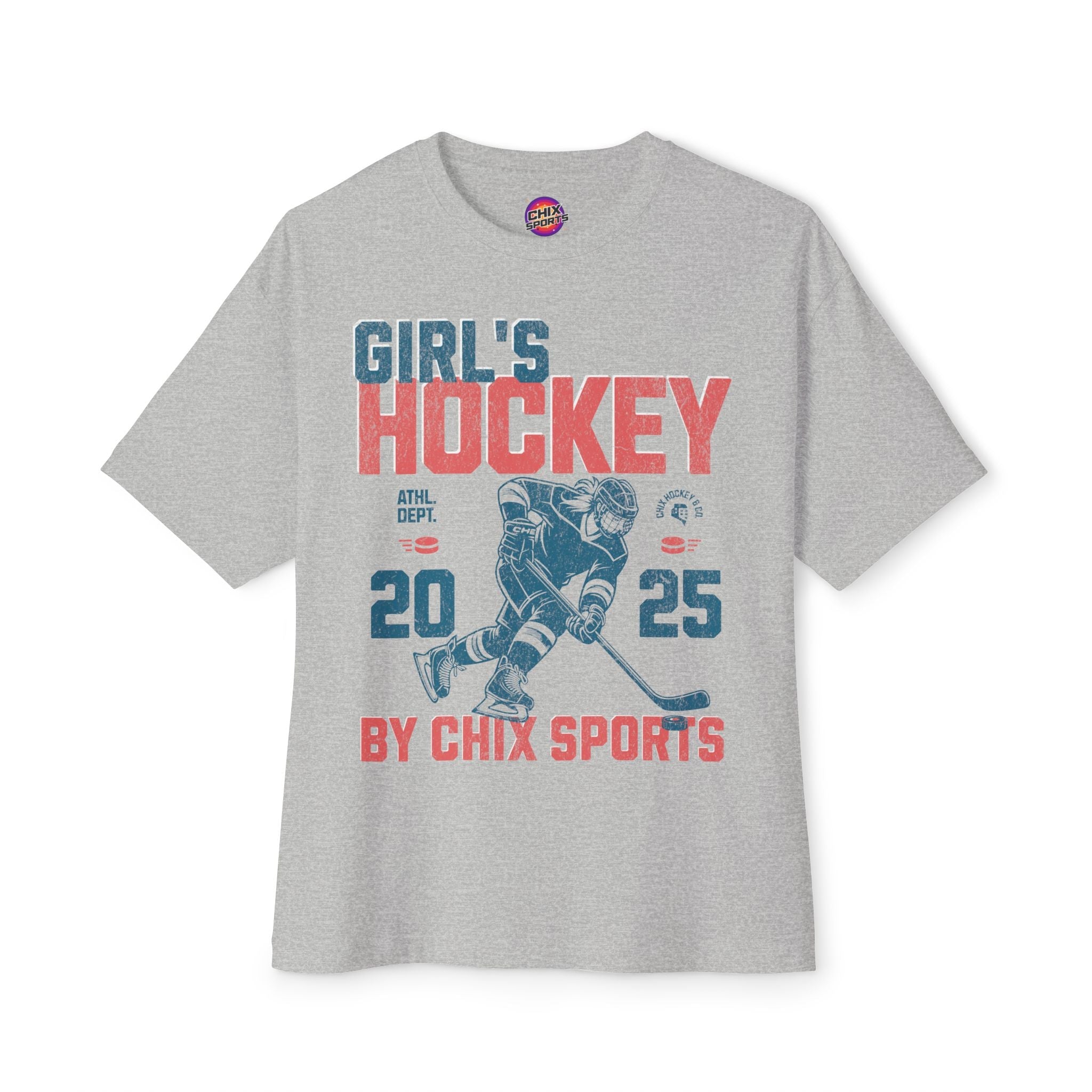 Girl's Hockey Boxy Shirt Vintage Style | Chix Sports