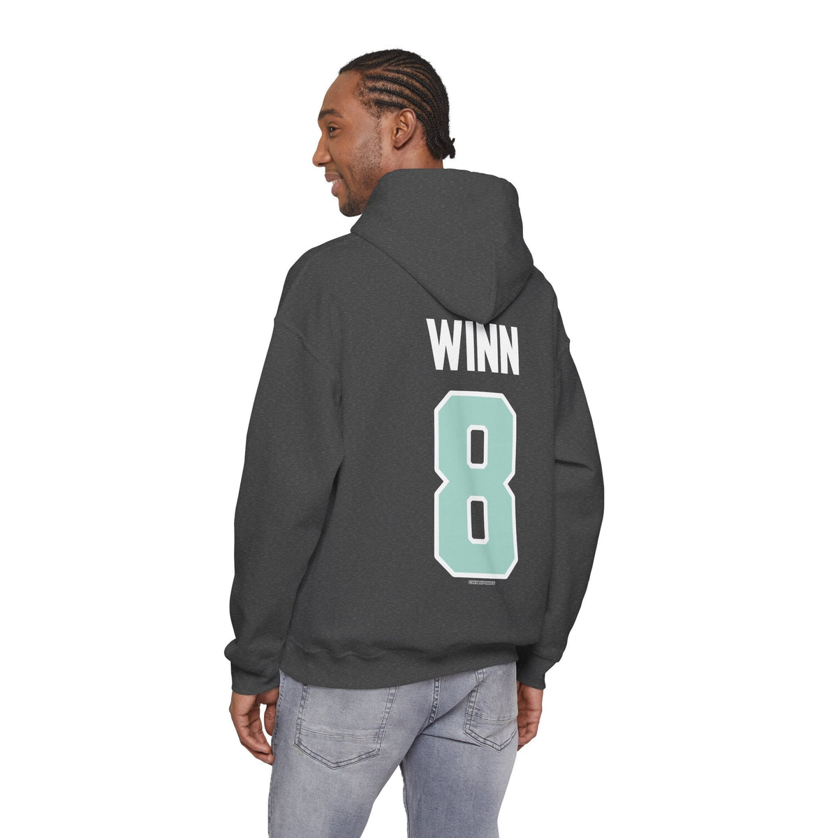 Haley Winn Unisex Fleet Hoodie in Dark Heather | Chix Sports