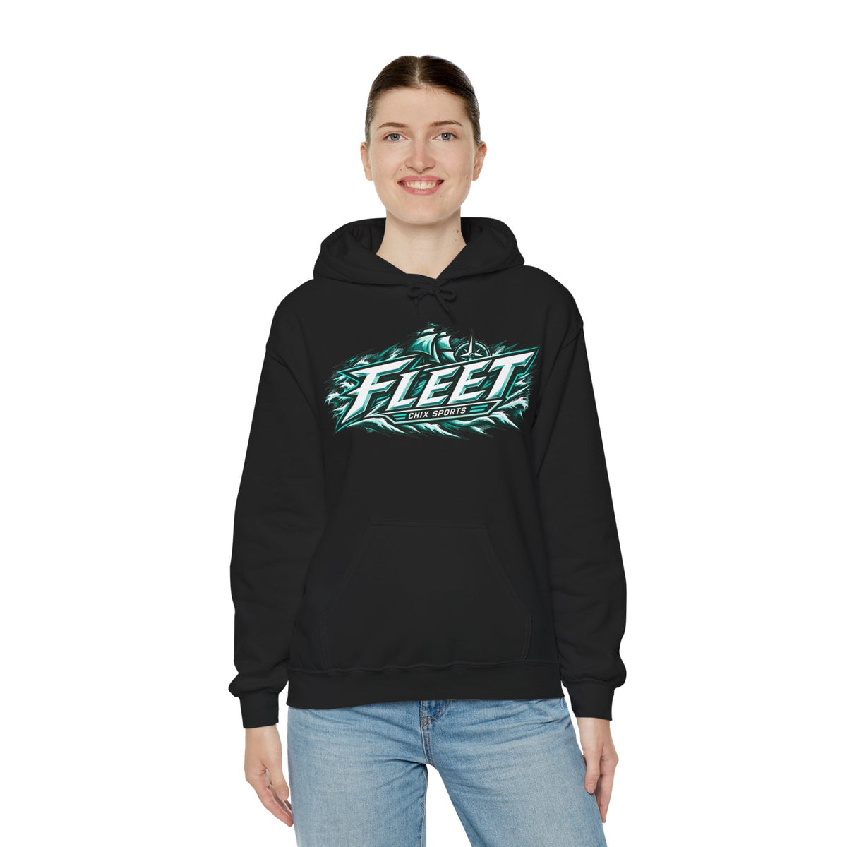 Haley Winn Unisex Fleet Hoodie in Heliconia | Chix Sports