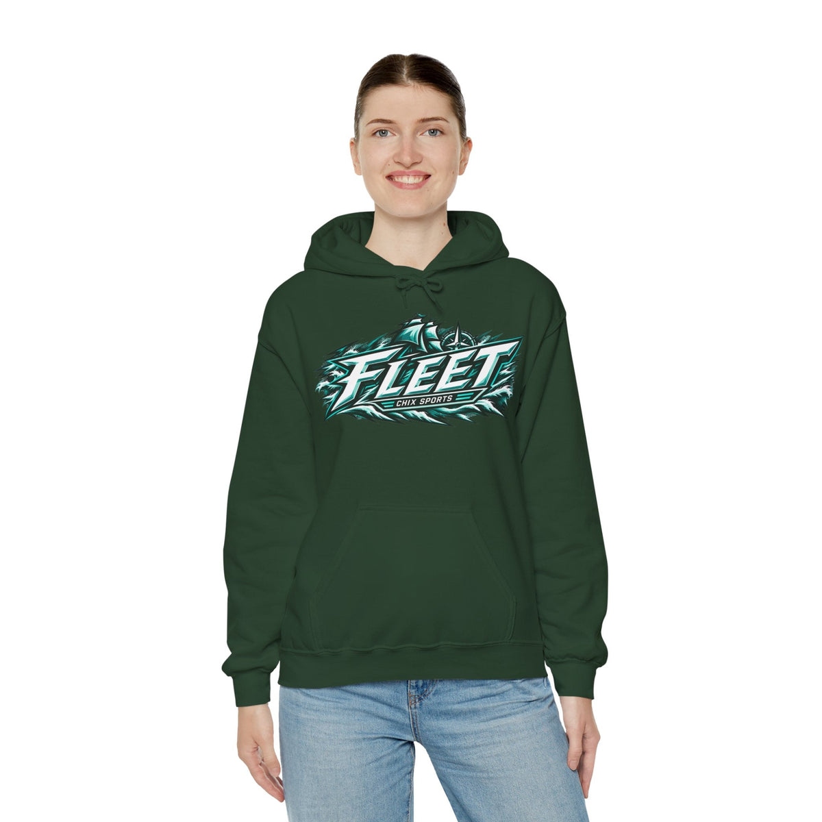 Haley Winn Unisex Fleet Hoodie in Heliconia | Chix Sports