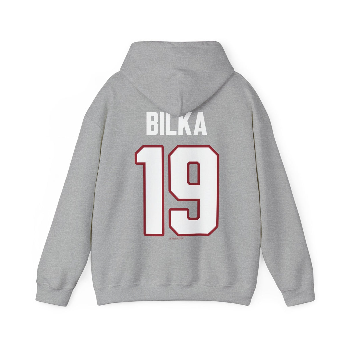 Hannah Bilka Detroit Hockey Club Unisex Moto Hoodie in Sport Grey | Chix Sports