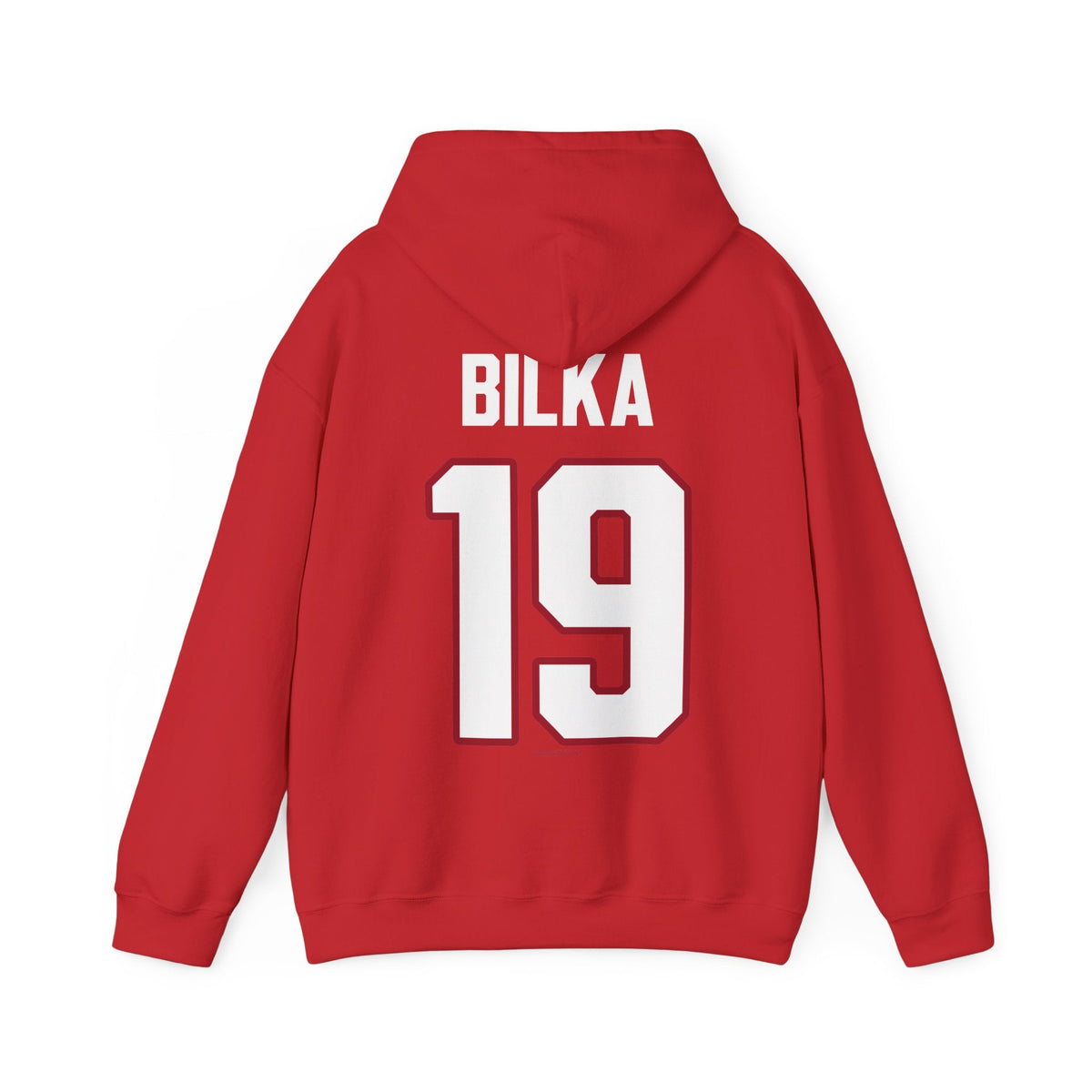 Hannah Bilka Detroit Hockey Club Unisex Moto Hoodie in Red | Chix Sports