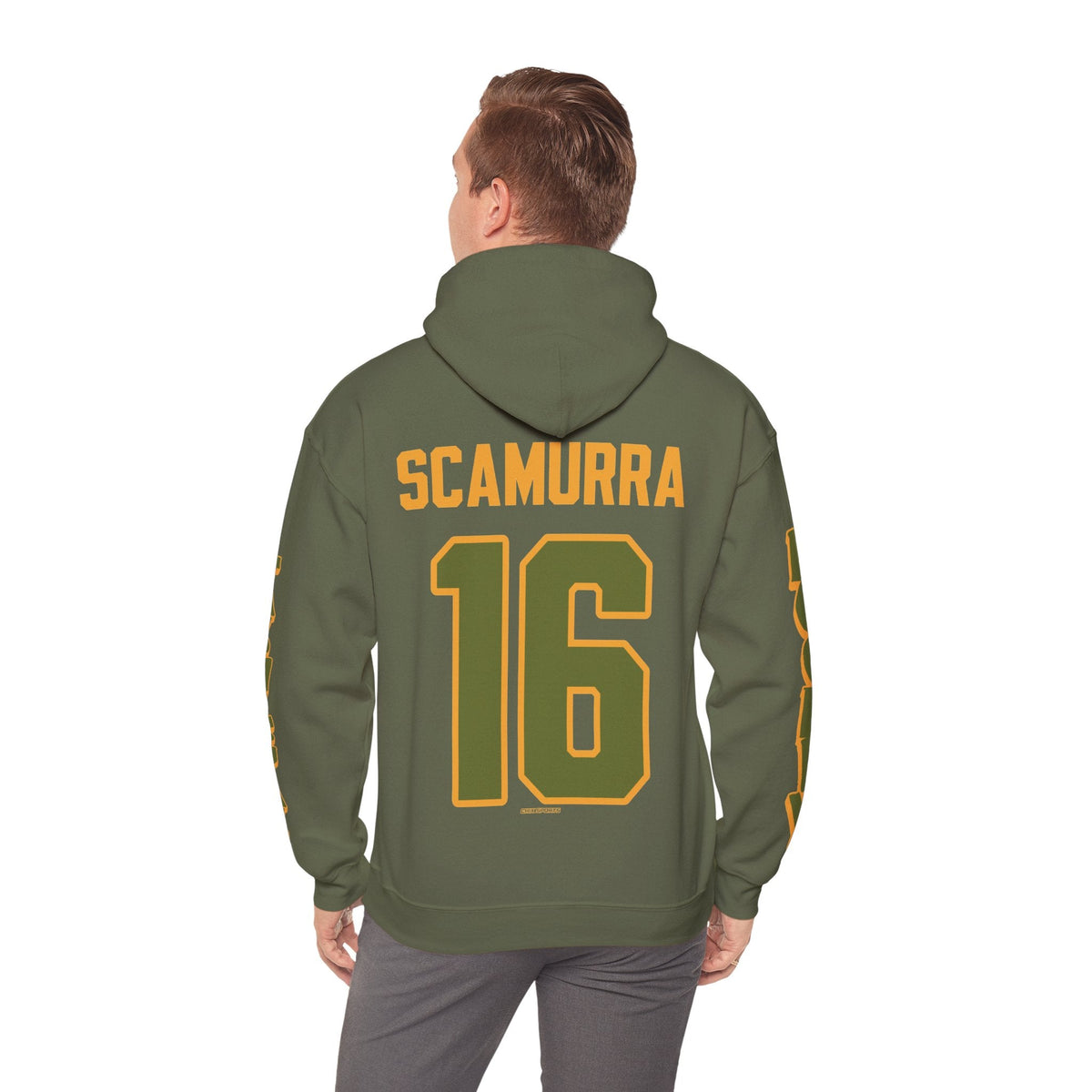 Hayley Scamurra Las Vegas Women's Hockey Unisex Hoodie in Military Green | Chix Sports