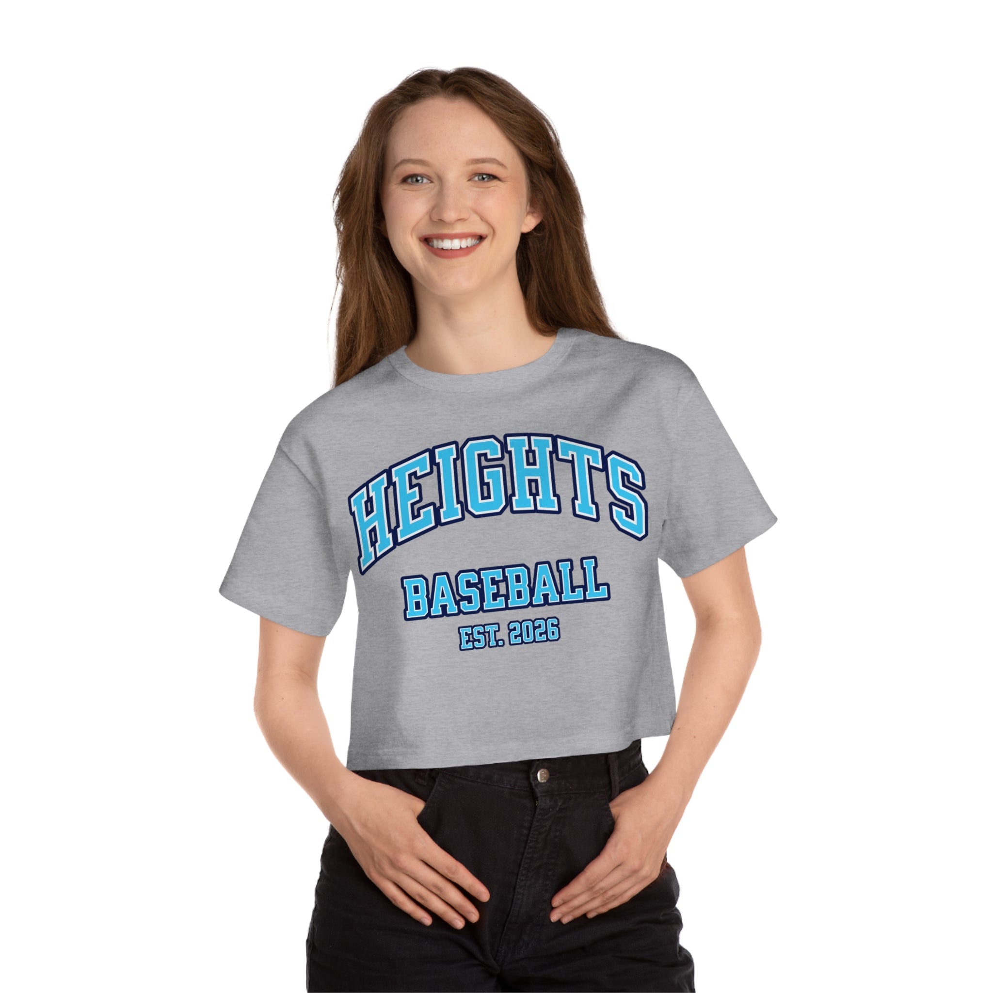 Heights Baseball Crop Top | Chix Sports