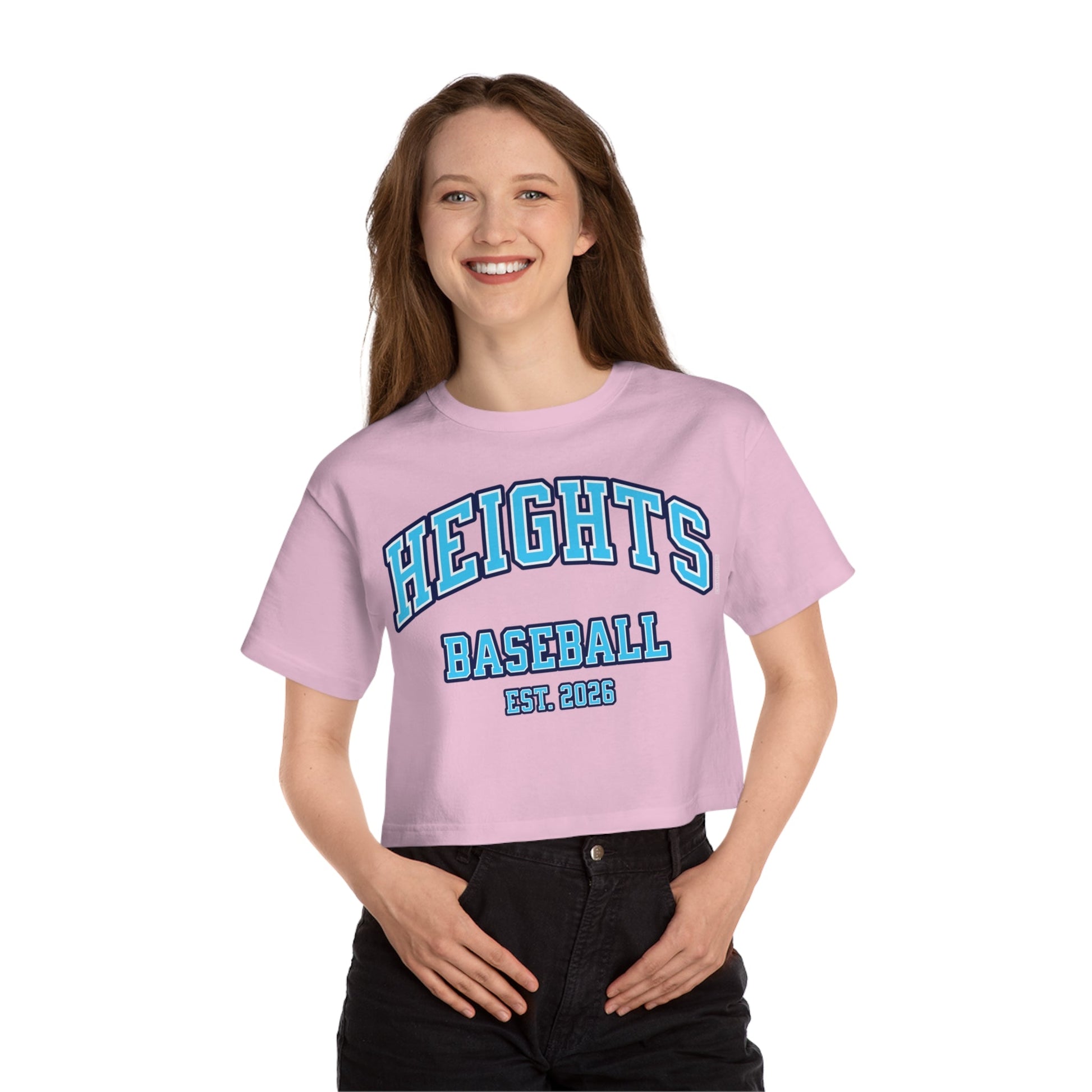 Heights Baseball Crop Top | Chix Sports