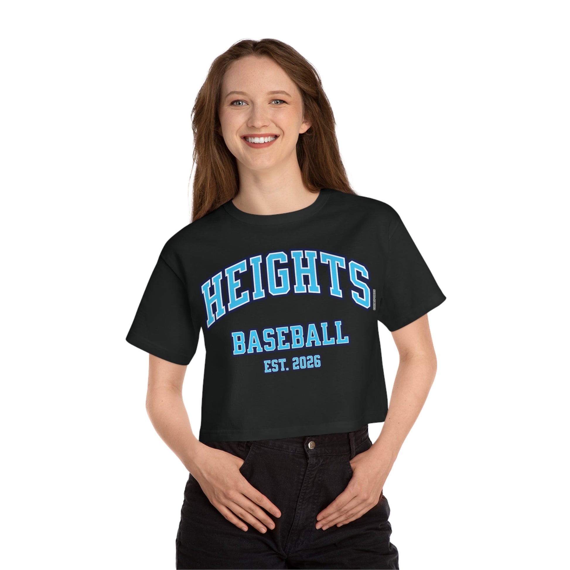 Heights Baseball Crop Top | Chix Sports