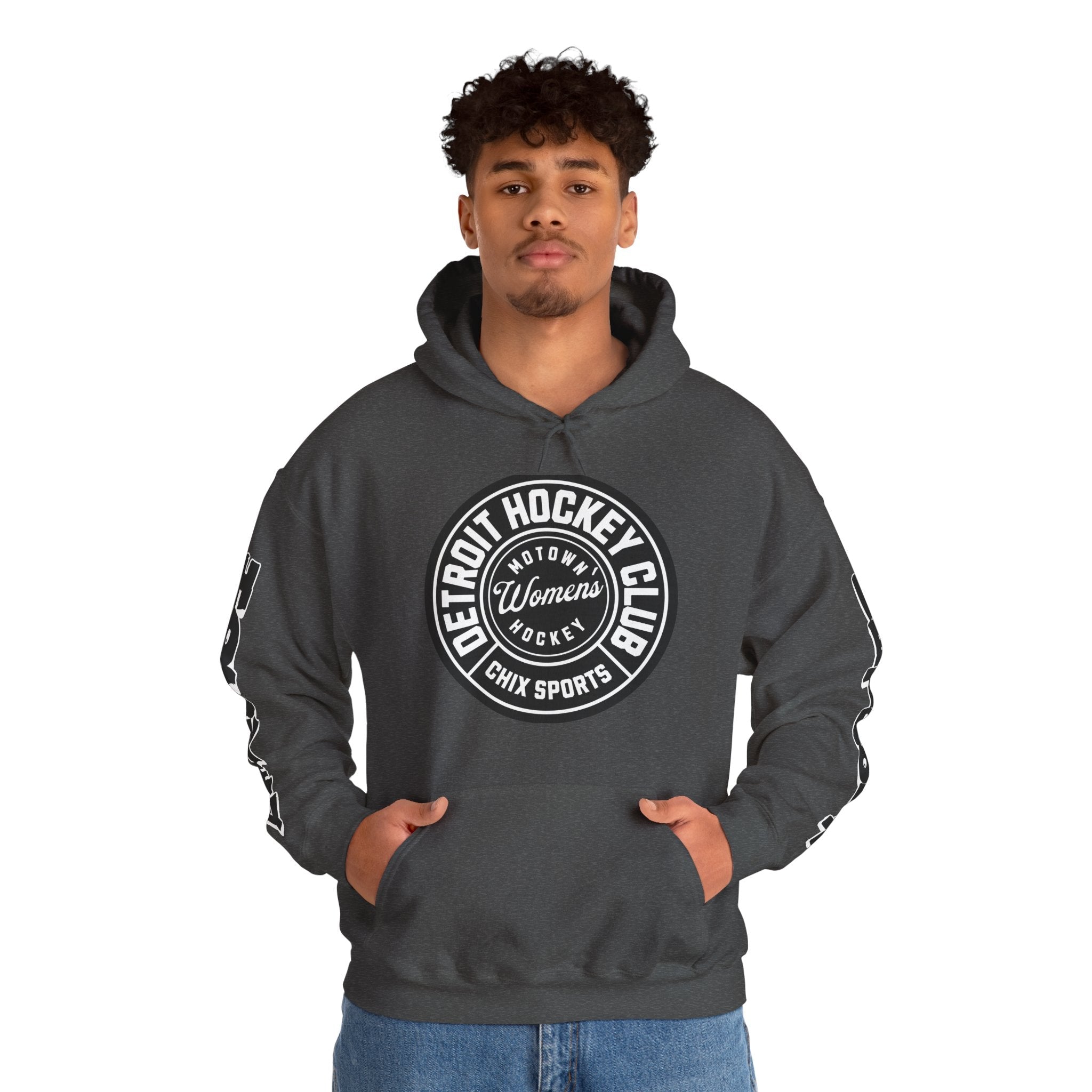Hilary Knight Detroit Hockey Club Unisex Hoodie in Heliconia | Chix Sports