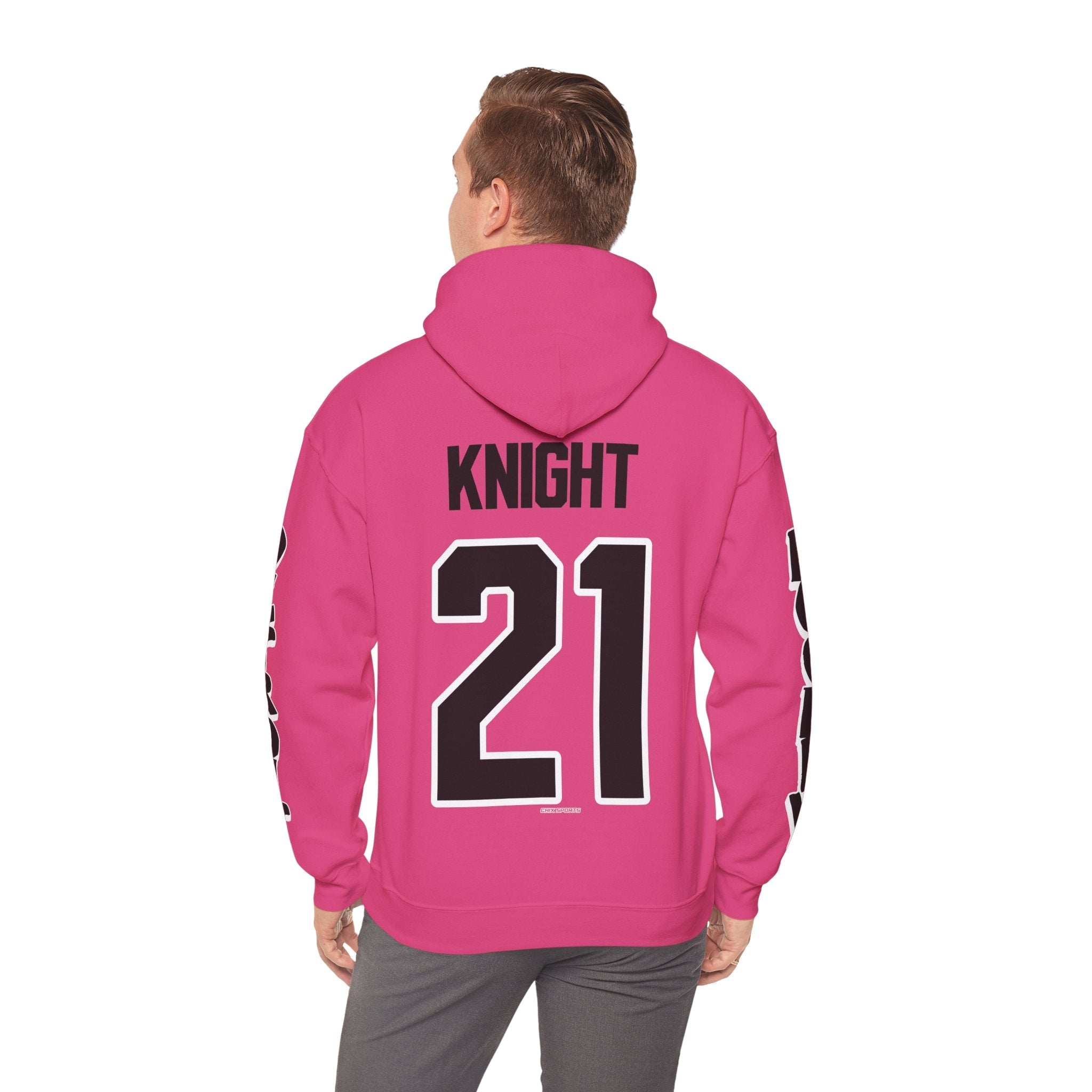 Hilary Knight Detroit Hockey Club Unisex Hoodie in Heliconia | Chix Sports