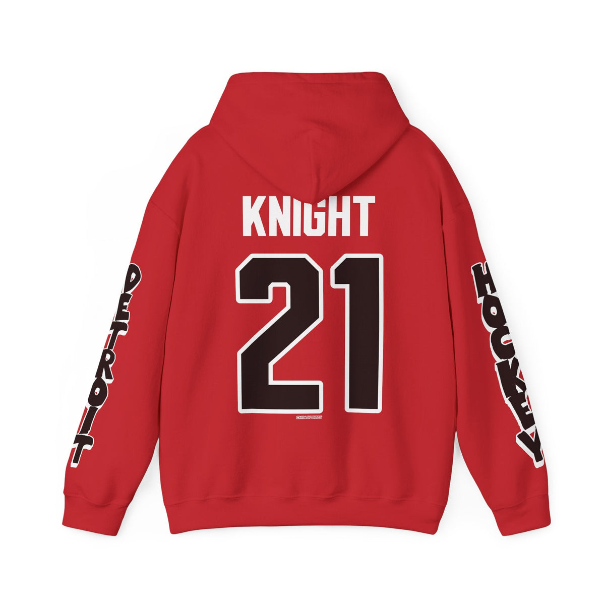 Hilary Knight Detroit Hockey Club Unisex Hoodie in Red | Chix Sports