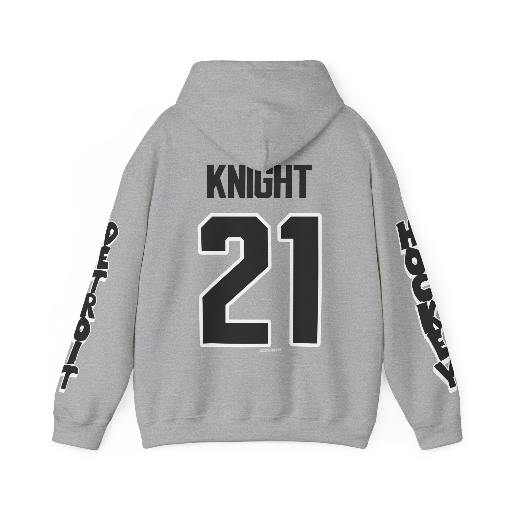 Hilary Knight Detroit Hockey Club Unisex Hoodie in Sport Grey | Chix Sports