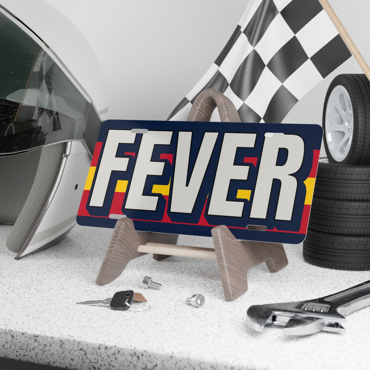 Indiana Fever Vanity Plate in 12" × 6" | Chix Sports
