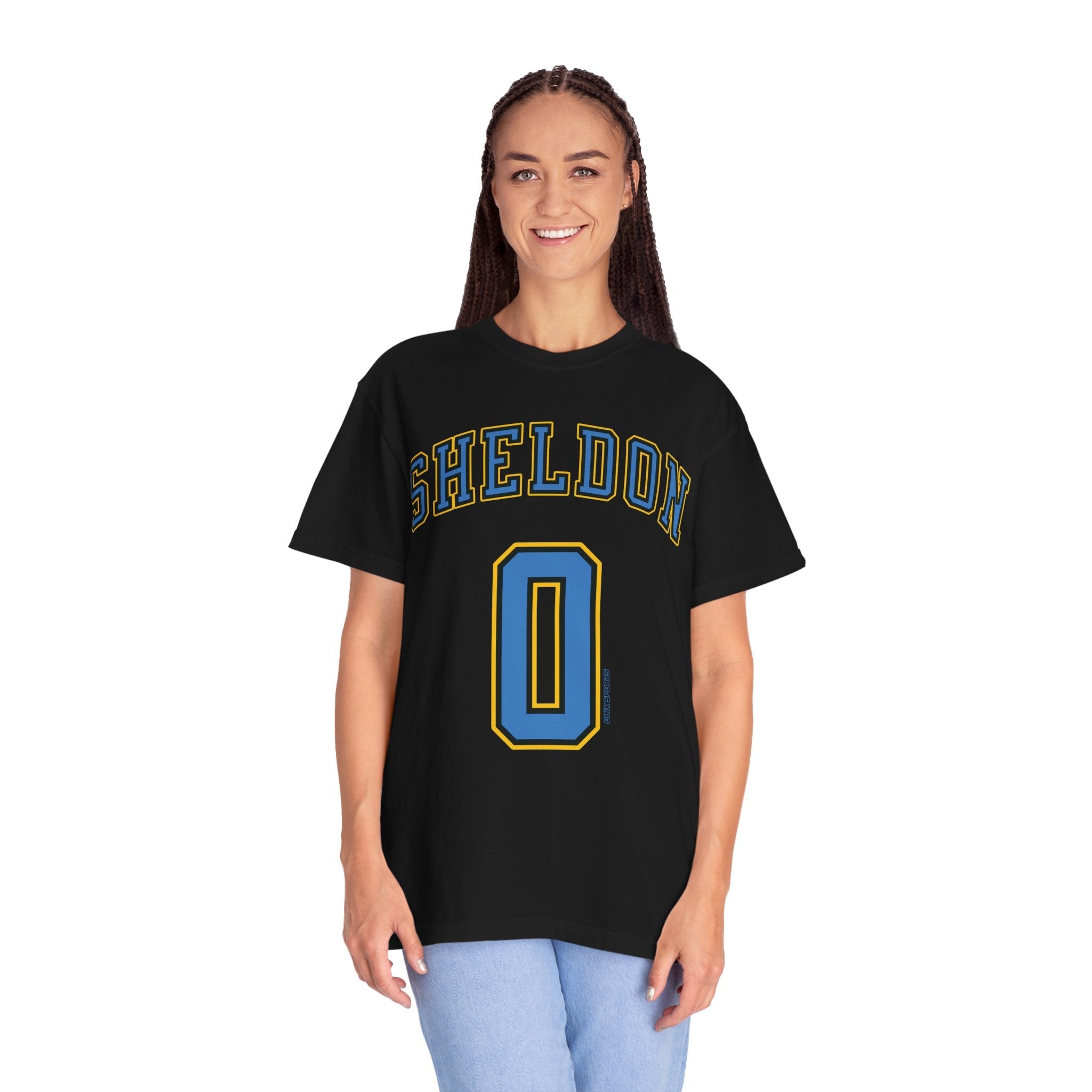 Jacy Sheldon Premium Sky Shirt | Chix Sports