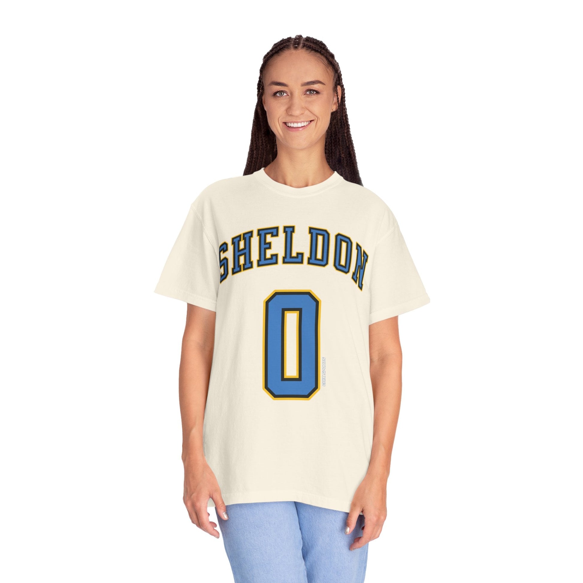 Jacy Sheldon Premium Sky Shirt | Chix Sports