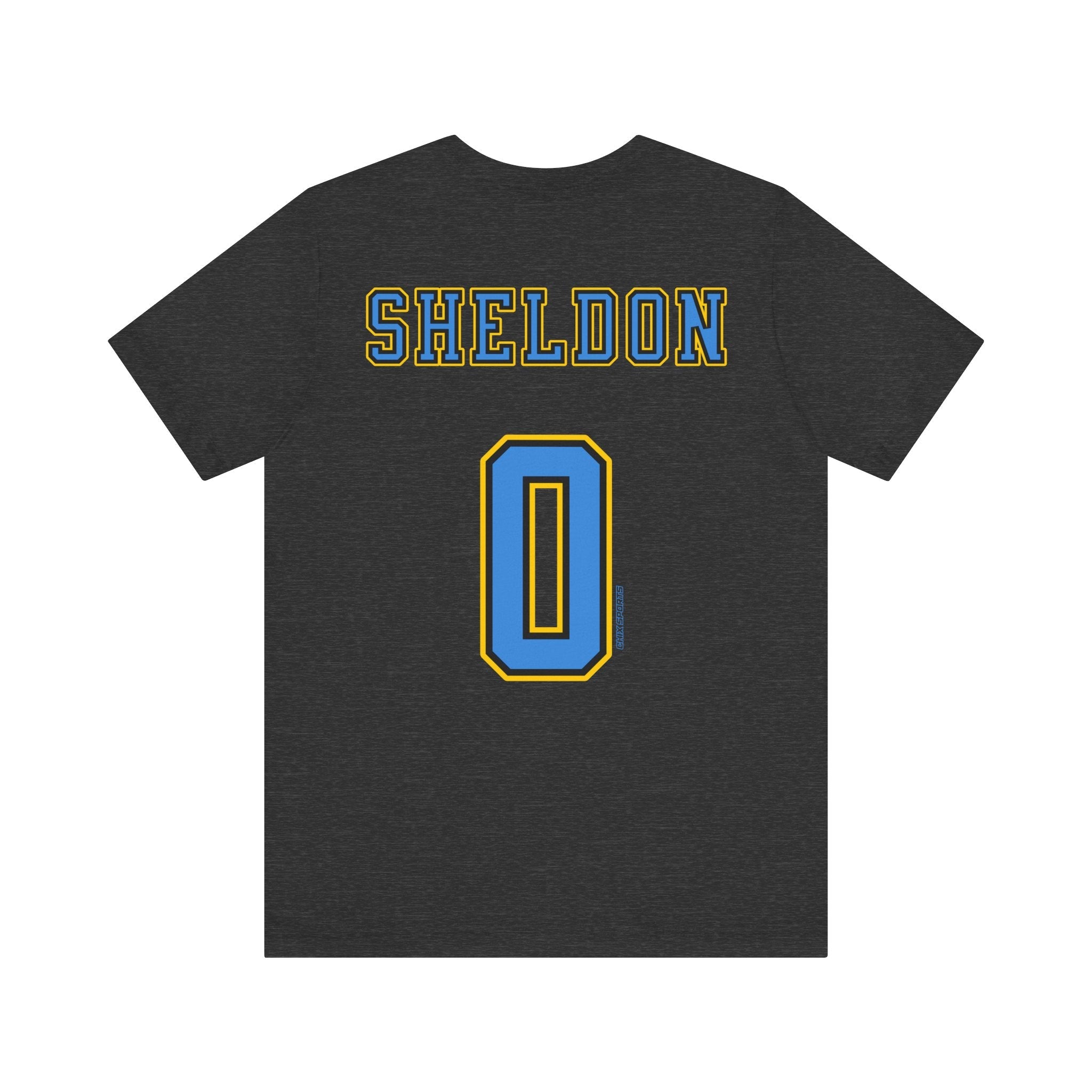 Jacy Sheldon Sky Unisex Jersey T-shirt | Chix Sports