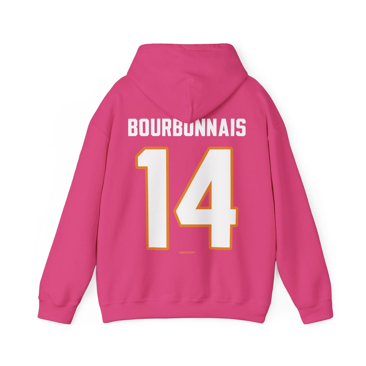 Jaime Bourbonnaise Sirens Unisex Hoodie in Heliconia | Chix Sports