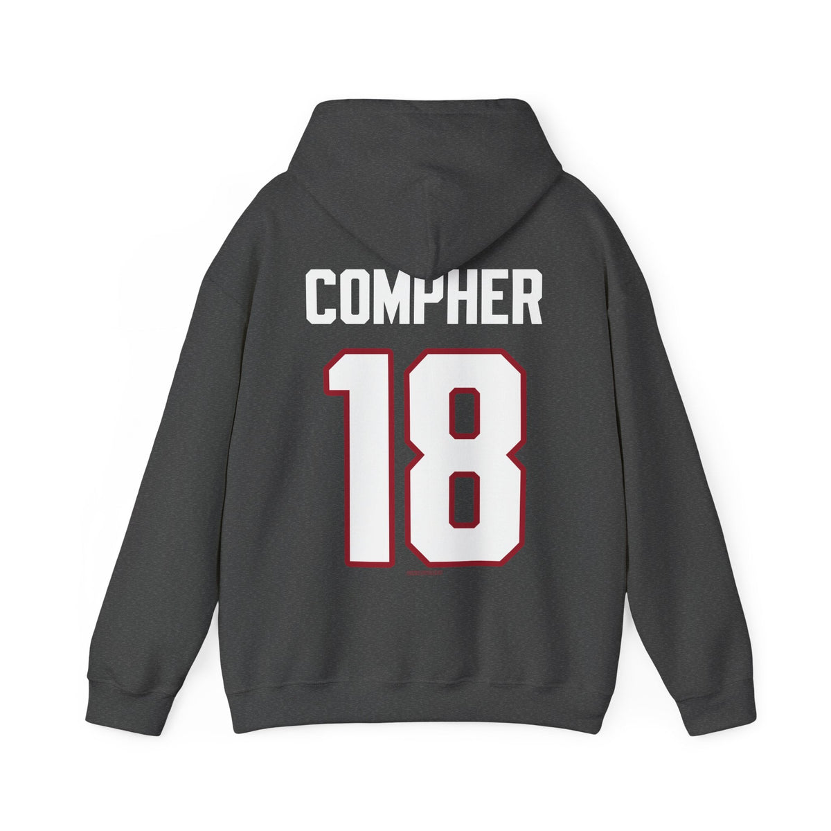 Jesse Compher Detroit Hockey Club Unisex Moto Hoodie in Dark Heather | Chix Sports