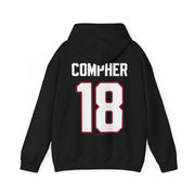 Jesse Compher Detroit Hockey Club Unisex Moto Hoodie in Black | Chix Sports