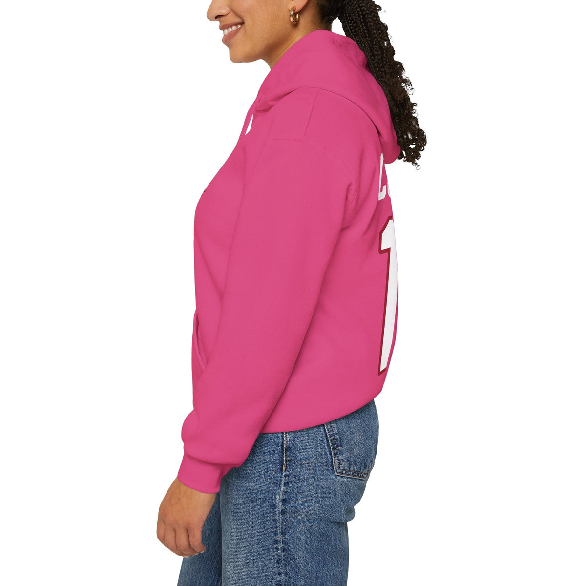 Jesse Compher Detroit Hockey Club Unisex Moto Hoodie in Red | Chix Sports