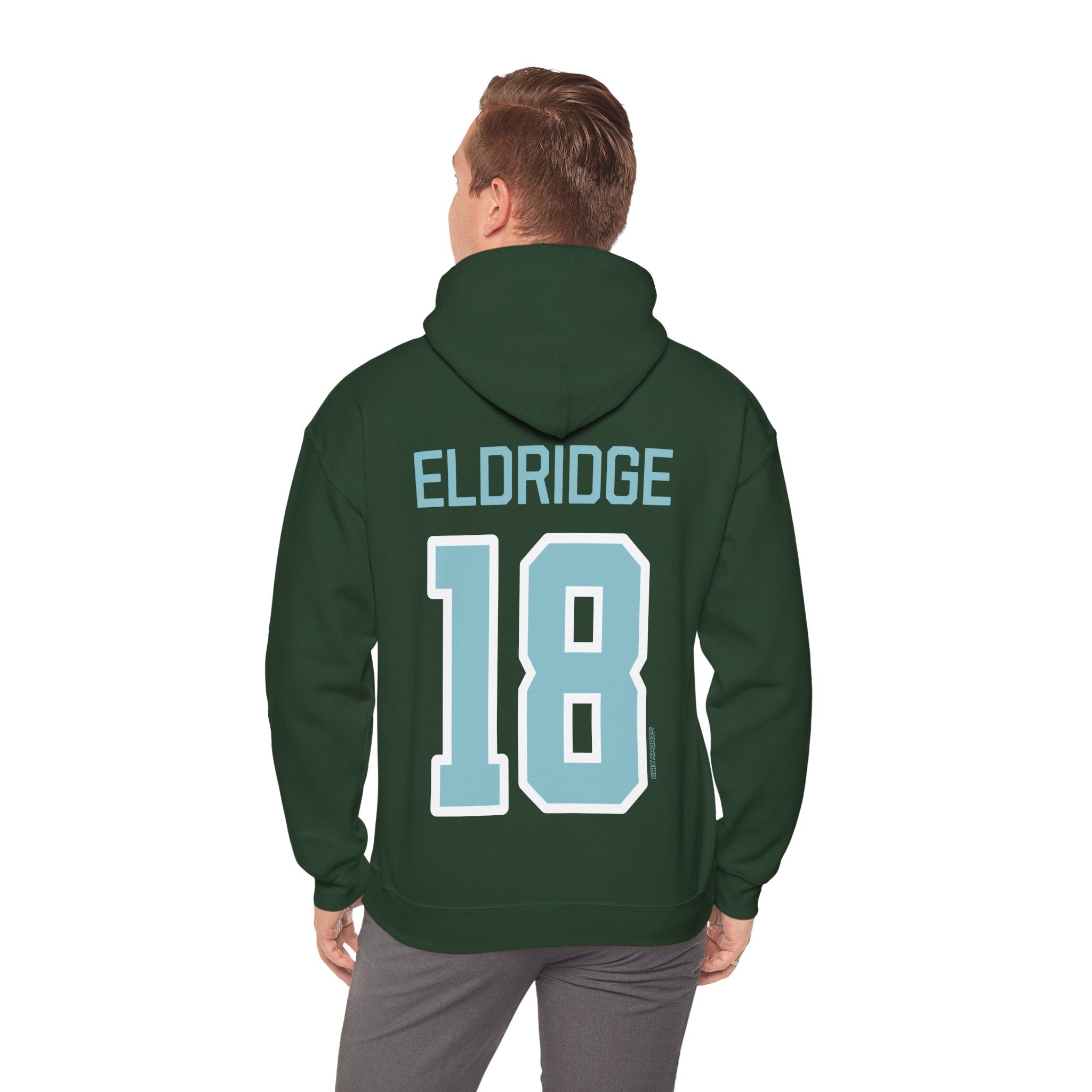 Jessie Eldridge Fleet Unisex Heavy Hoodie - No Sleeve Print | Chix Sports