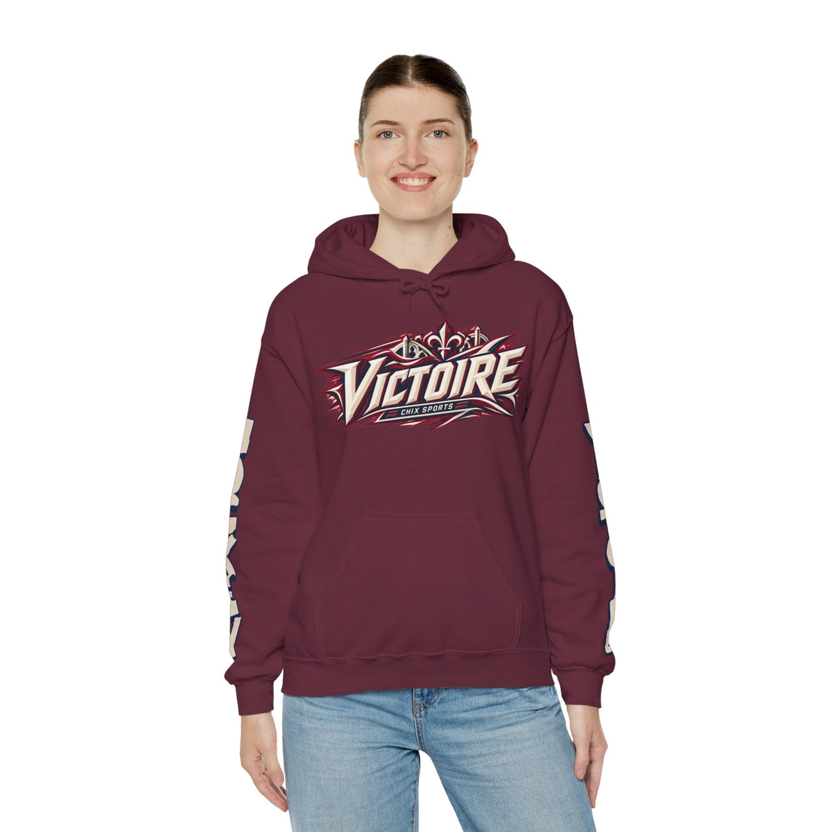 Jessie Eldridge Victoire Unisex City Hoodie in Sport Grey | Chix Sports