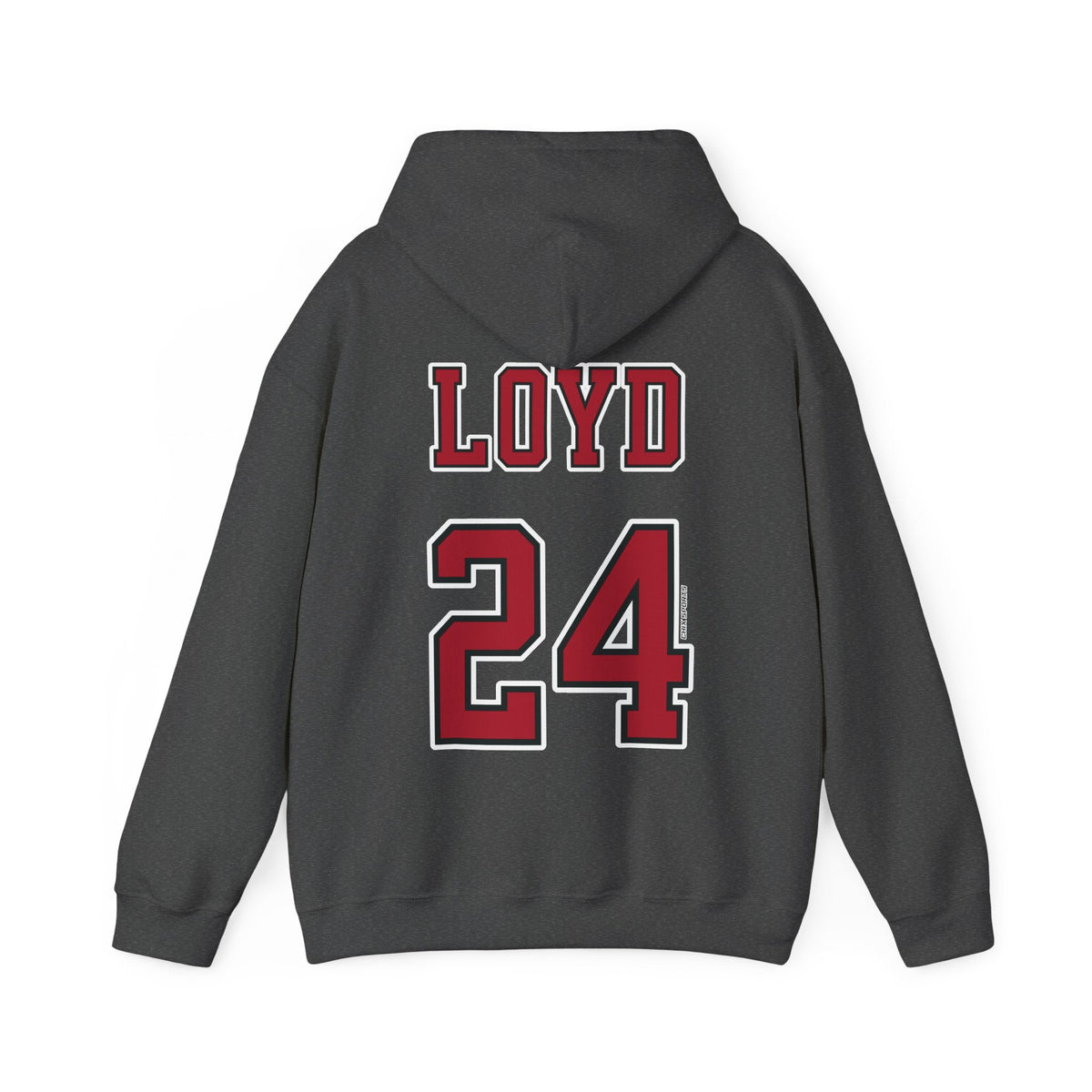 Jewell Loyd Aces Unisex Jersey Hoodie in Dark Heather | Chix Sports