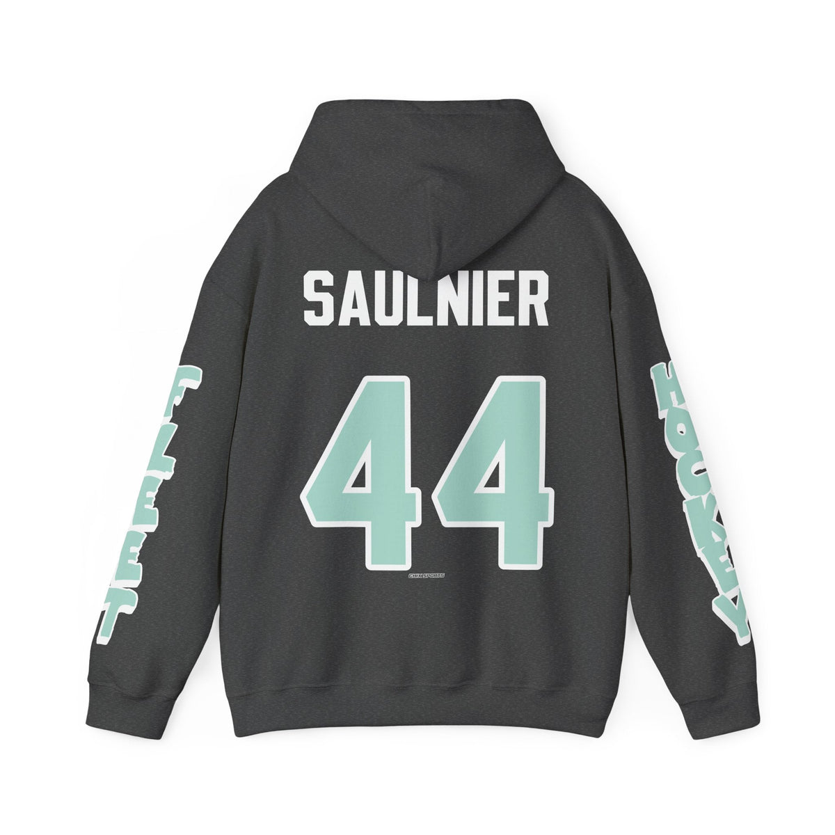 Jill Saulnier Unisex Fleet Hoodie in Dark Heather | Chix Sports