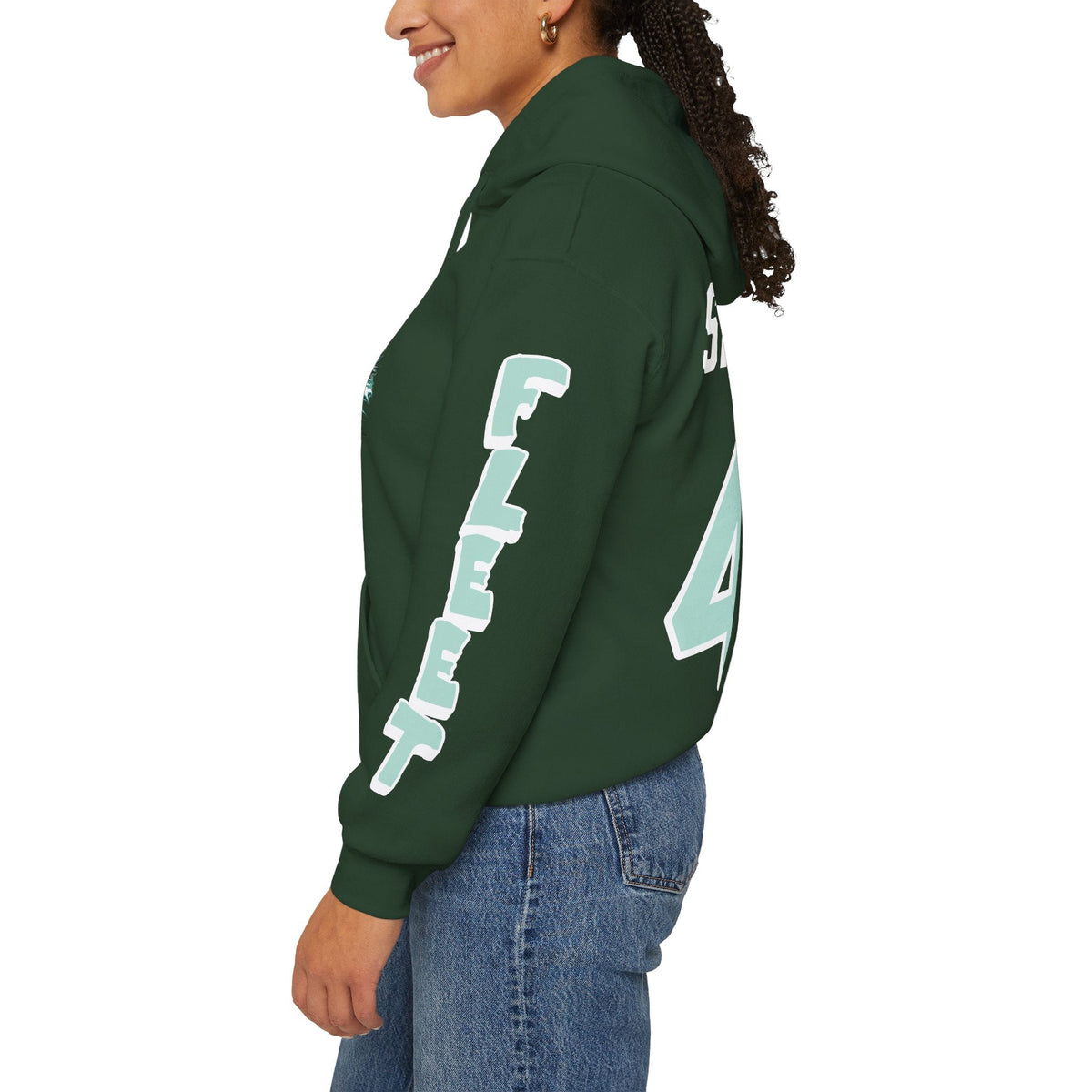 Jill Saulnier Unisex Fleet Hoodie in Dark Heather | Chix Sports