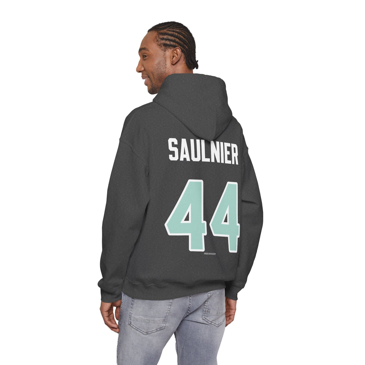 Jill Saulnier Unisex Fleet Hoodie in Dark Heather | Chix Sports