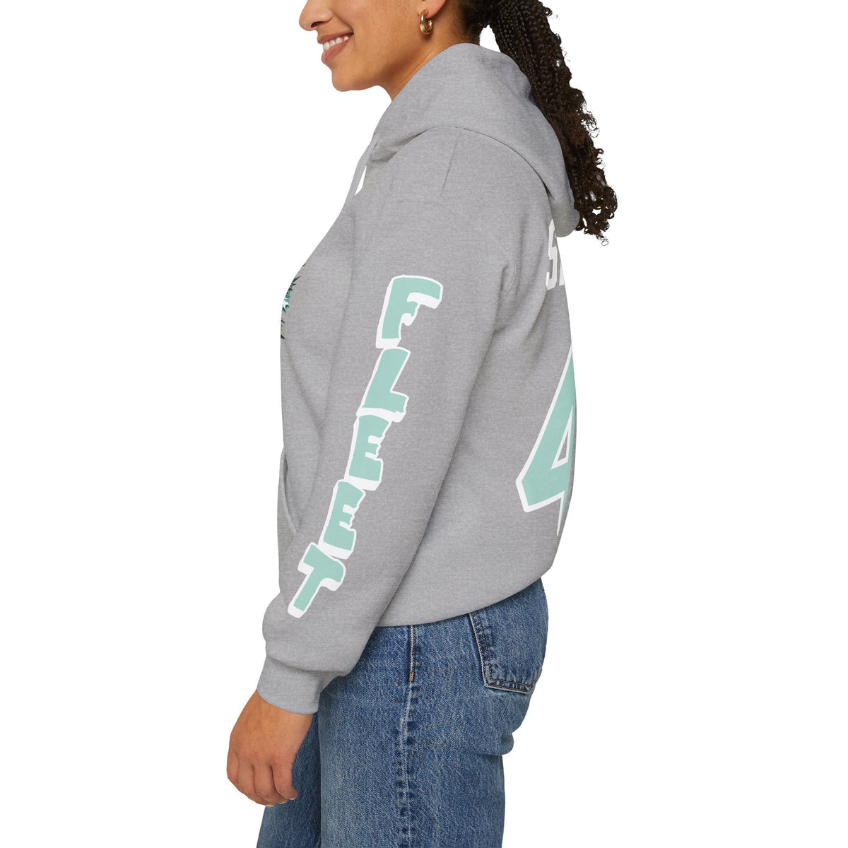 Jill Saulnier Unisex Fleet Hoodie in Dark Heather | Chix Sports