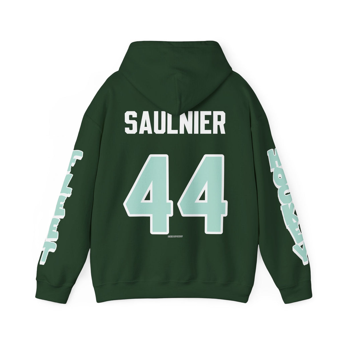 Jill Saulnier Unisex Fleet Hoodie in Forest Green | Chix Sports
