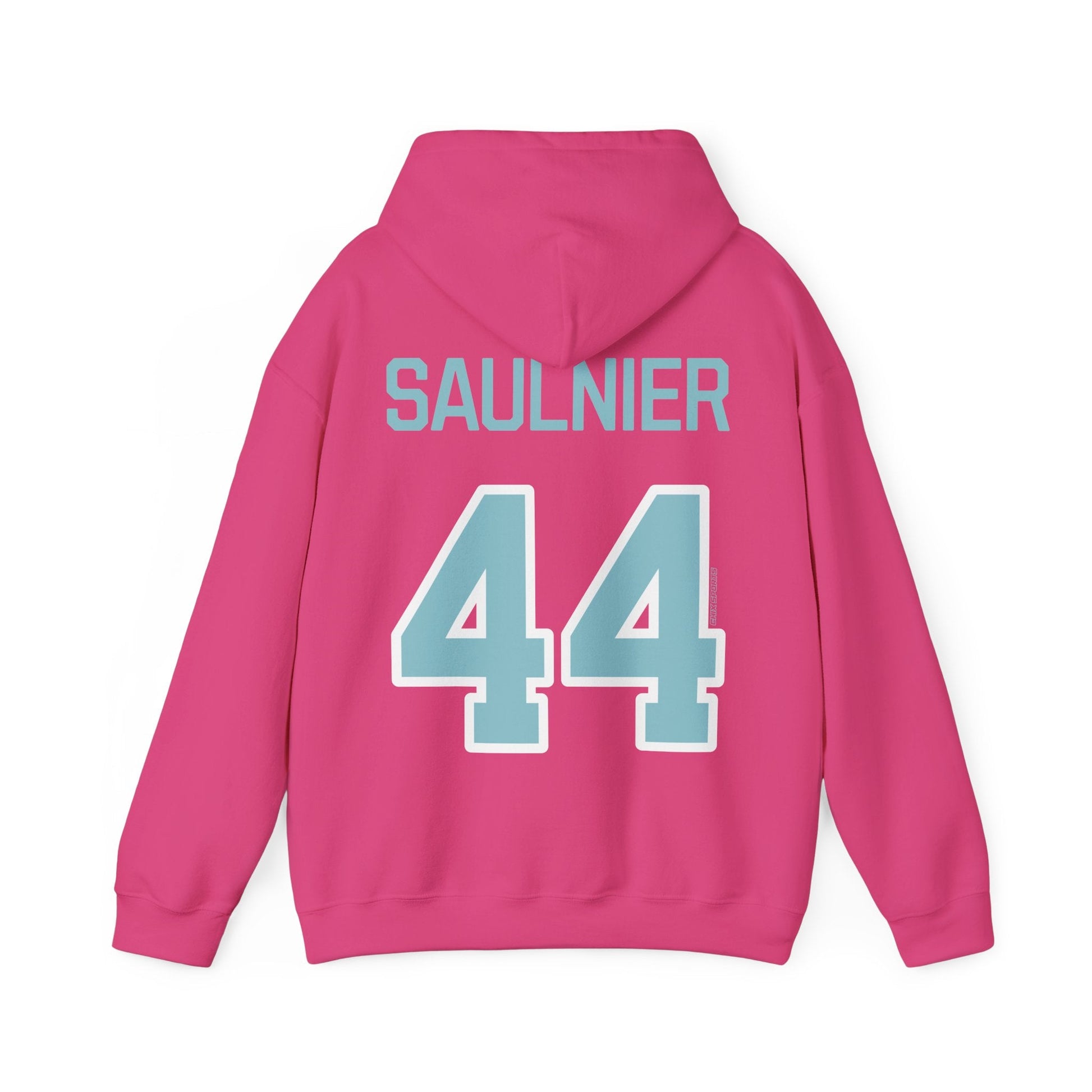 Jill Saulnier Unisex Fleet Hoodie - No Sleeve Print | Chix Sports