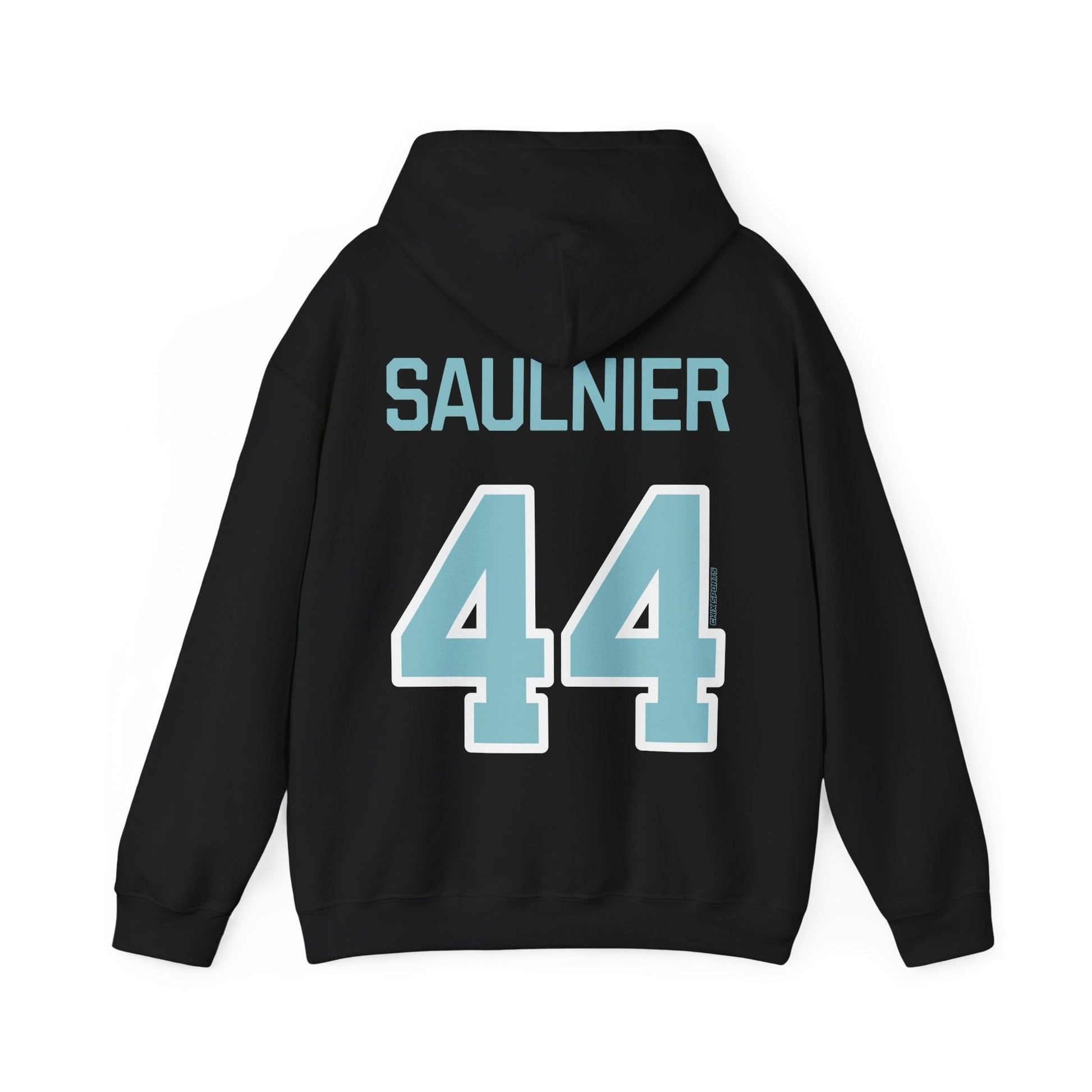 Jill Saulnier Unisex Fleet Hoodie - No Sleeve Print | Chix Sports