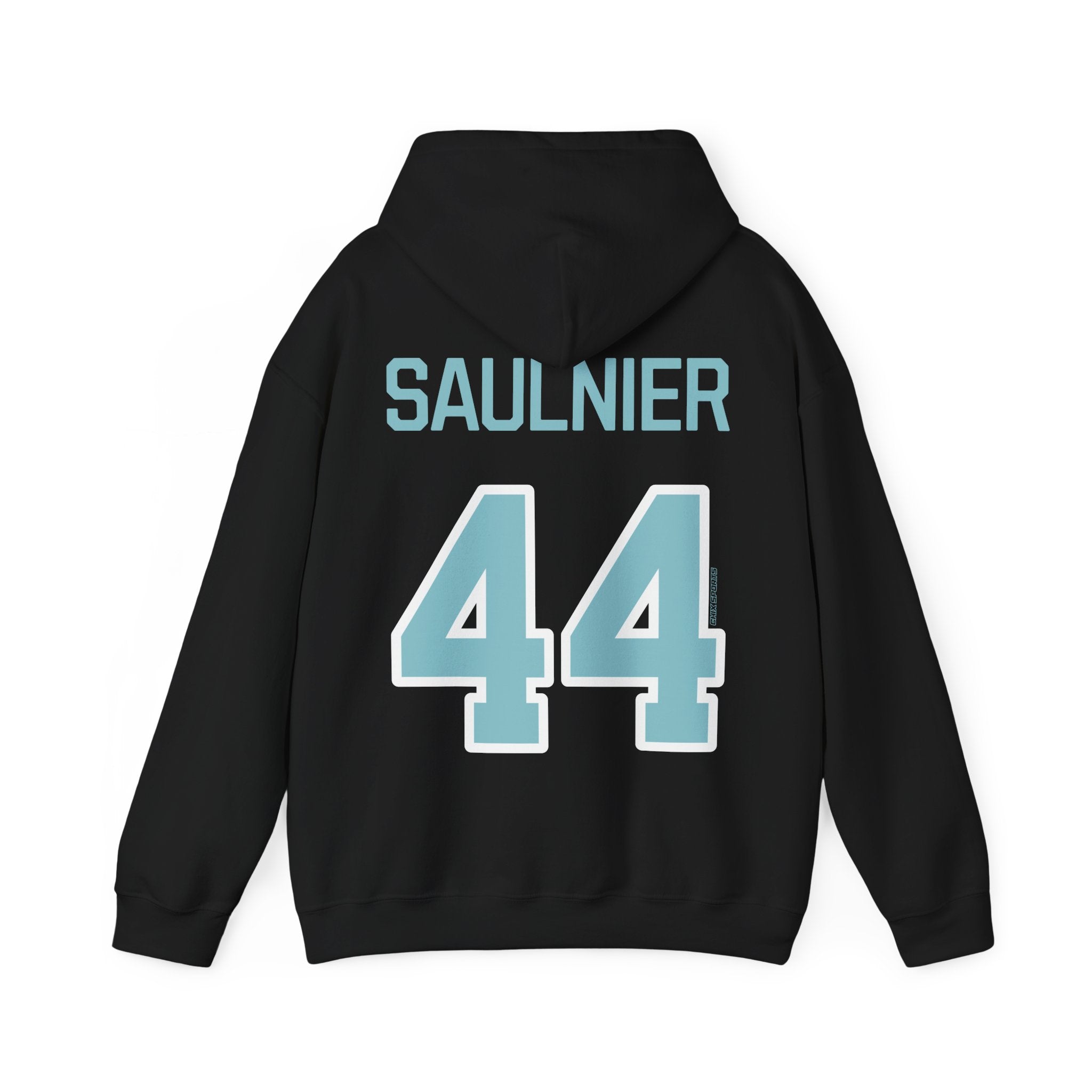 Jill Saulnier Unisex Fleet Hoodie - No Sleeve Print | Chix Sports