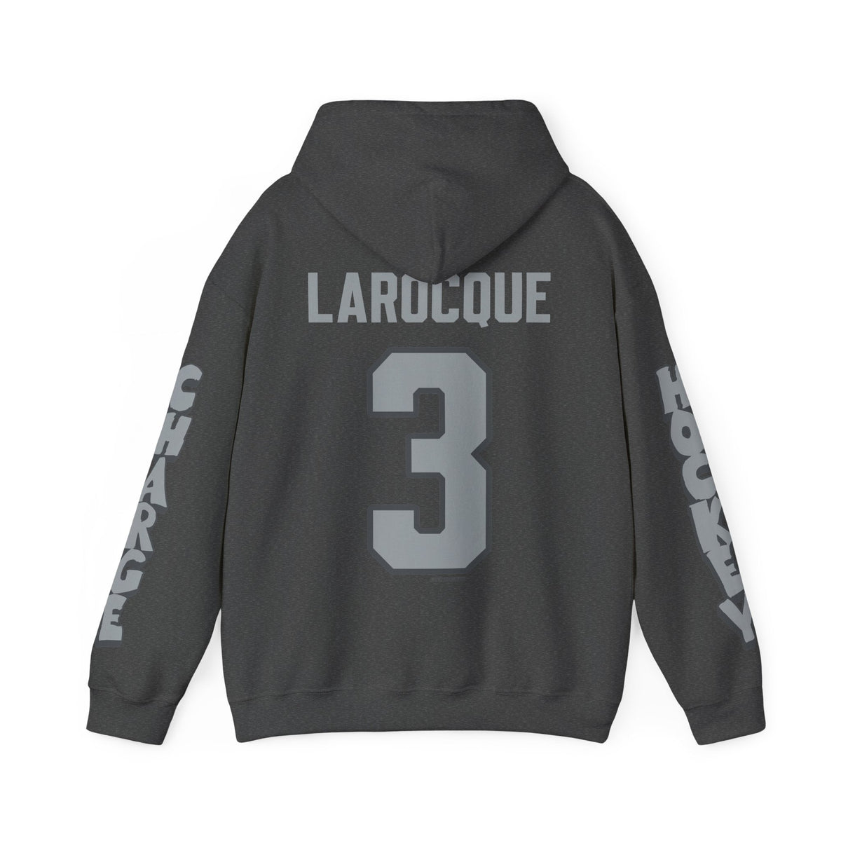 Jocelyne Larocque Charge Unisex Power Hoodie in Dark Heather | Chix Sports