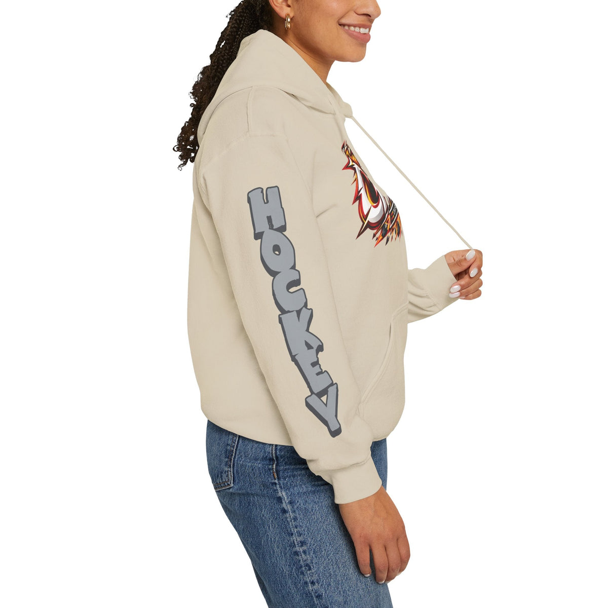 Kathryn Reilly Charge Unisex Power Hoodie in Gold | Chix Sports