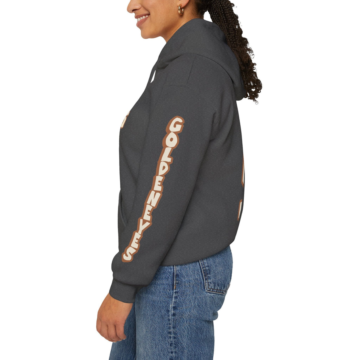 Katie Chan Goldeneyes Unisex Hoodie in Dark Heather | Chix Sports