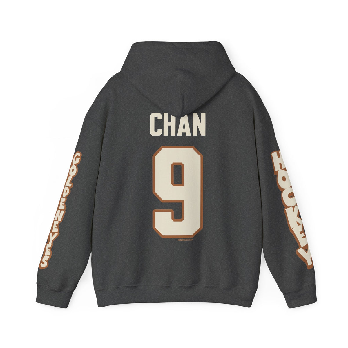 Katie Chan Goldeneyes Unisex Hoodie in Dark Heather | Chix Sports