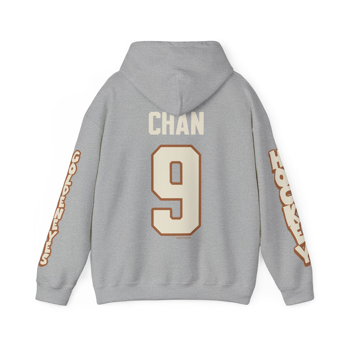Katie Chan Goldeneyes Unisex Hoodie in Sport Grey | Chix Sports